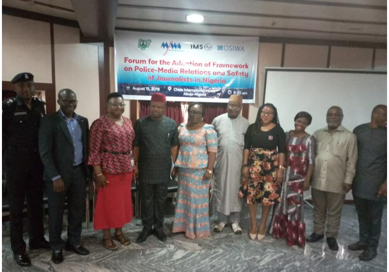 Forum for the Adoption of Framework on Police Media-Relationship and Safety of Journalists in Abuja