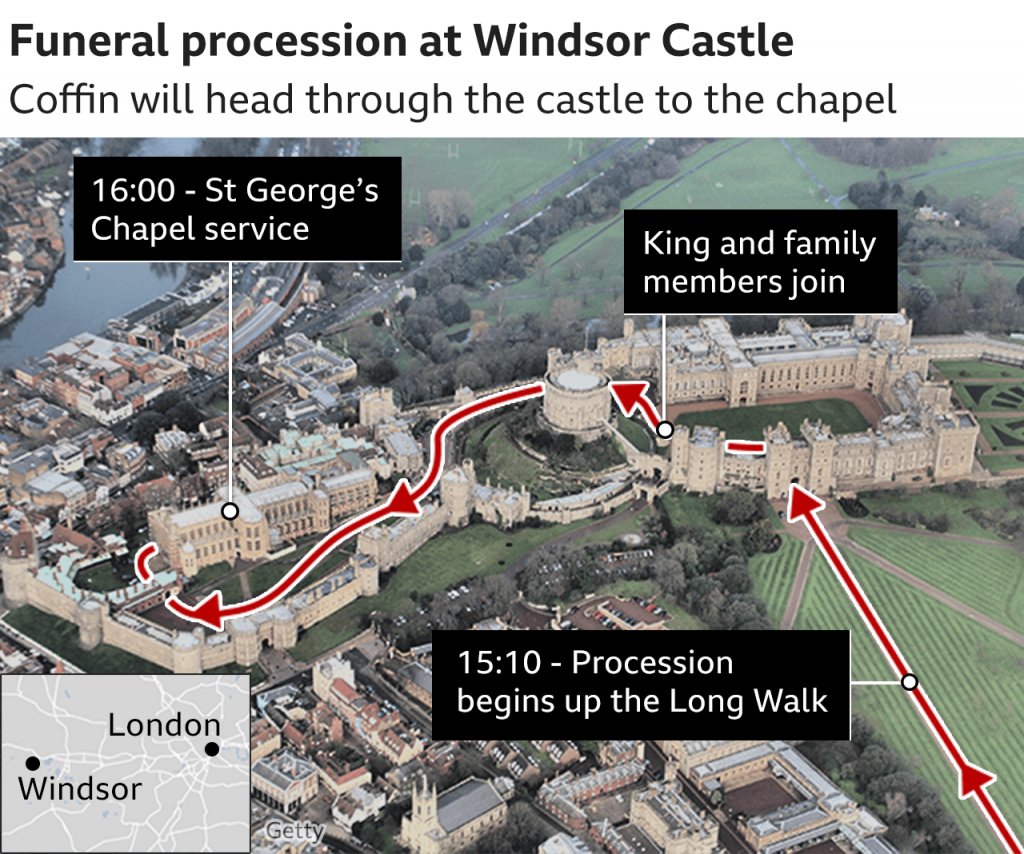 Queen Elizabeth Long walk to Windsor Castle begins Daily Asset Online